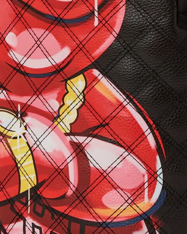 BACKPACKS>SPRAYGROUND QUILT HAND PAINTED DIABLO BEAR BACKPACK (DLXV)