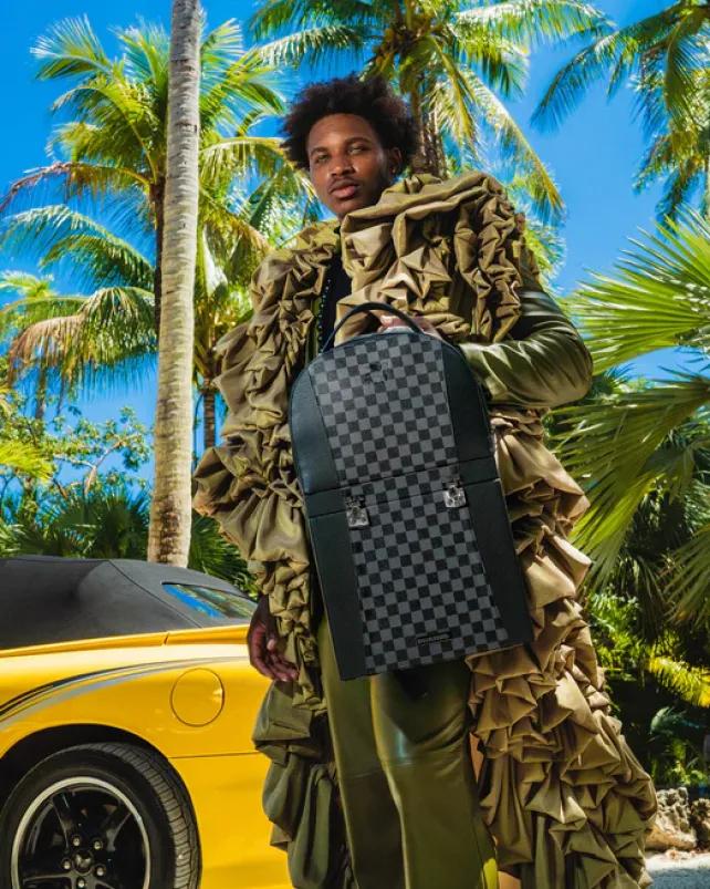 BACKPACKS>SPRAYGROUND RACEWAY SHADOW PHANTOM HALF BOX BACKPACK (DLXV)