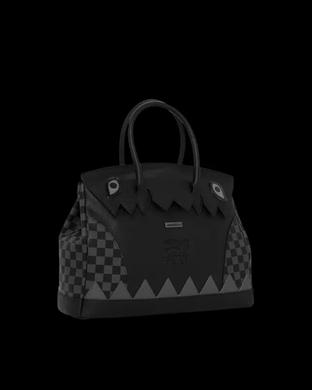 HANDBAGS>SPRAYGROUND RACEWAY SHADOW PHANTOM SPURKIN HANDBAG