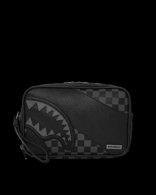 TOILETRIES AKA MONEY BAGS>SPRAYGROUND RACEWAY SHADOW PHANTOM TOILETRY BRICKSIDE BAG