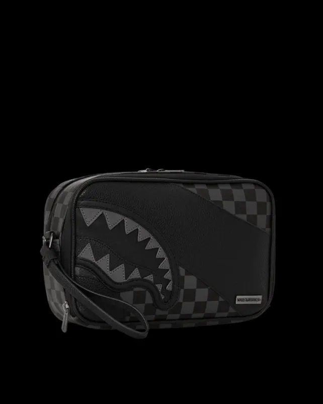 TOILETRIES AKA MONEY BAGS>SPRAYGROUND RACEWAY SHADOW PHANTOM TOILETRY BRICKSIDE BAG