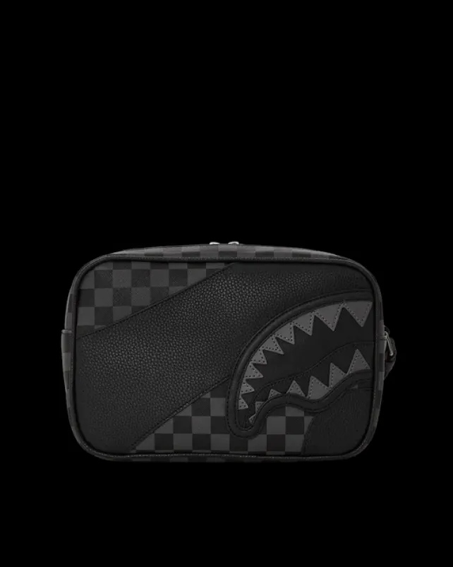 TOILETRIES AKA MONEY BAGS>SPRAYGROUND RACEWAY SHADOW PHANTOM TOILETRY BRICKSIDE BAG