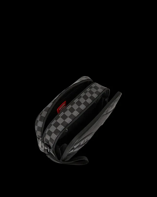 TOILETRIES AKA MONEY BAGS>SPRAYGROUND RACEWAY SHADOW PHANTOM TOILETRY BRICKSIDE BAG