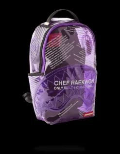 BACKPACKS>SPRAYGROUND RAEKWON PURPLE TAPE SHARK
