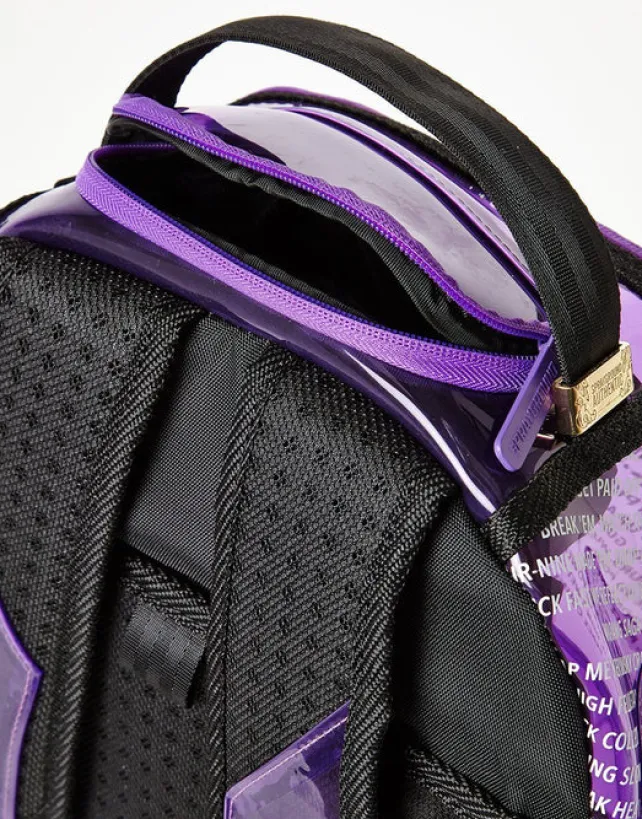 BACKPACKS>SPRAYGROUND RAEKWON PURPLE TAPE SHARK