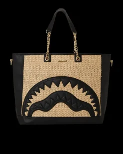 TOTES|HANDBAGS>SPRAYGROUND RAFFIA PALM TOTE