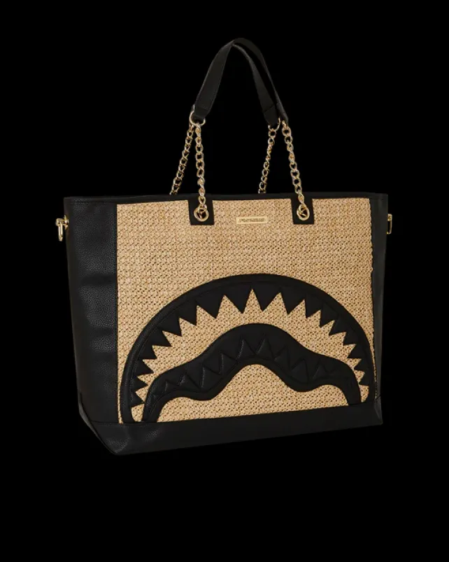 TOTES|HANDBAGS>SPRAYGROUND RAFFIA PALM TOTE