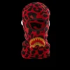 SKI MASKS>SPRAYGROUND RED LEOPARD GOLD SHARK MOUTH SKI MASK