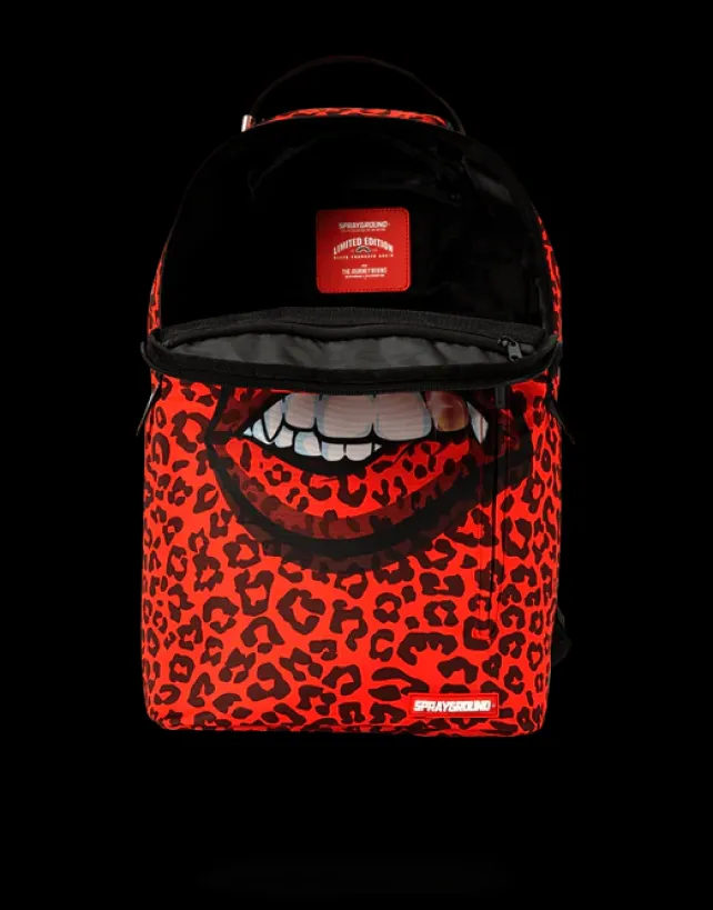 BACKPACKS>SPRAYGROUND RED LEOPARD LIPS