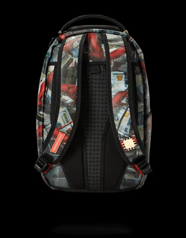 BACKPACKS>SPRAYGROUND RED LEOPARD MONEY