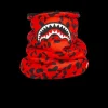 SKI MASKS>SPRAYGROUND RED LEOPARD NECK WARMER