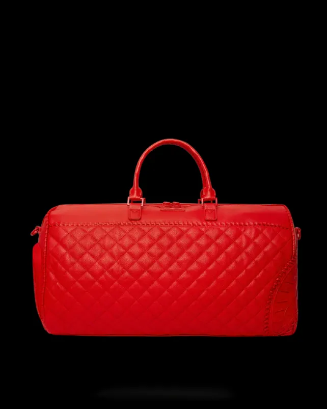 DUFFLES>SPRAYGROUND RED RIVIERA EMPEROR DUFFLE
