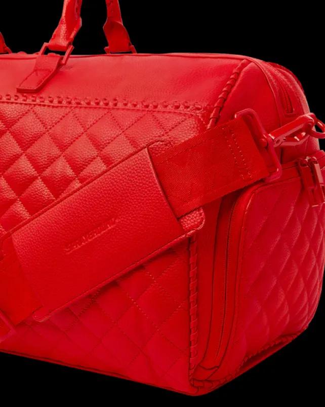 DUFFLES>SPRAYGROUND RED RIVIERA EMPEROR DUFFLE