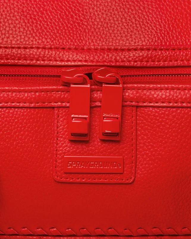 DUFFLES>SPRAYGROUND RED RIVIERA EMPEROR DUFFLE