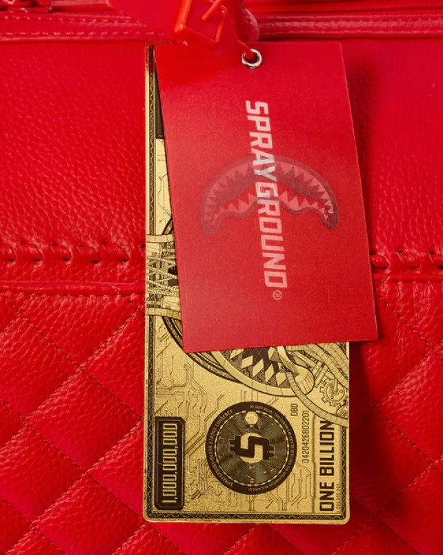 DUFFLES>SPRAYGROUND RED RIVIERA EMPEROR DUFFLE