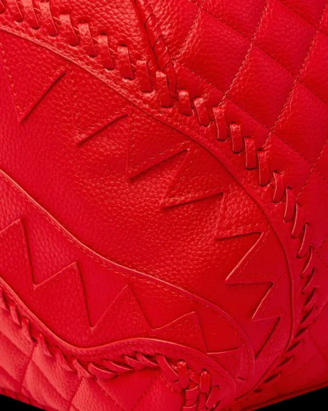 DUFFLES>SPRAYGROUND RED RIVIERA EMPEROR DUFFLE