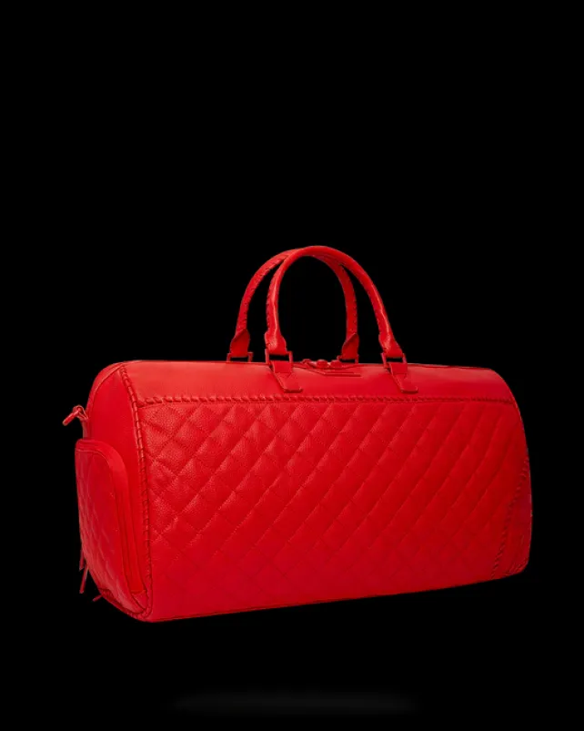 DUFFLES>SPRAYGROUND RED RIVIERA EMPEROR DUFFLE