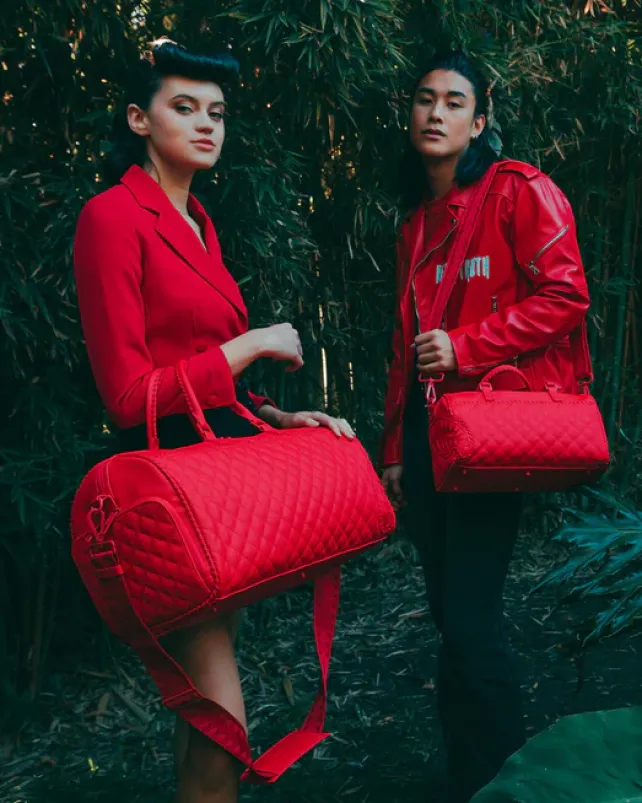 DUFFLES>SPRAYGROUND RED RIVIERA MINI DUFFLE