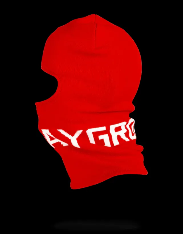 SKI MASKS>SPRAYGROUND RED LOGO SKI MASK