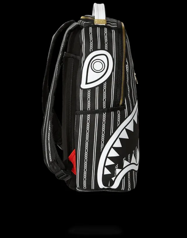 BACKPACKS>SPRAYGROUND REVERSE SHARKS IN PARIS (BLACK)