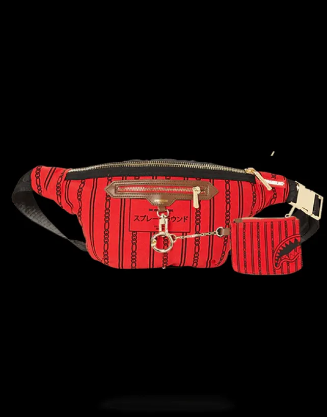 CROSSBODYS>SPRAYGROUND REVERSE SHARKS IN PARIS CROSSBODY (RED)