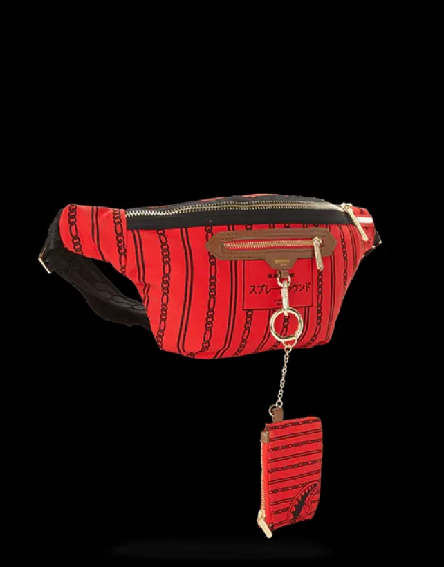 CROSSBODYS>SPRAYGROUND REVERSE SHARKS IN PARIS CROSSBODY (RED)