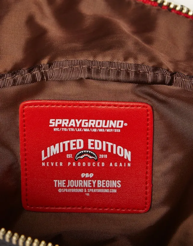 CROSSBODYS>SPRAYGROUND REVERSE SHARKS IN PARIS CROSSBODY (RED)