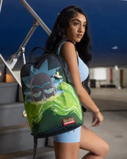 BACKPACKS>SPRAYGROUND RICK AND MORTY PORTAL SHARK (DLXR)
