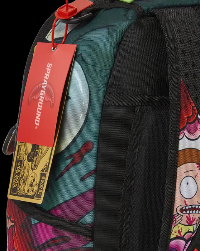 BACKPACKS>SPRAYGROUND RICK AND MORTY SHARKMOUTH WOUND (DLXR)
