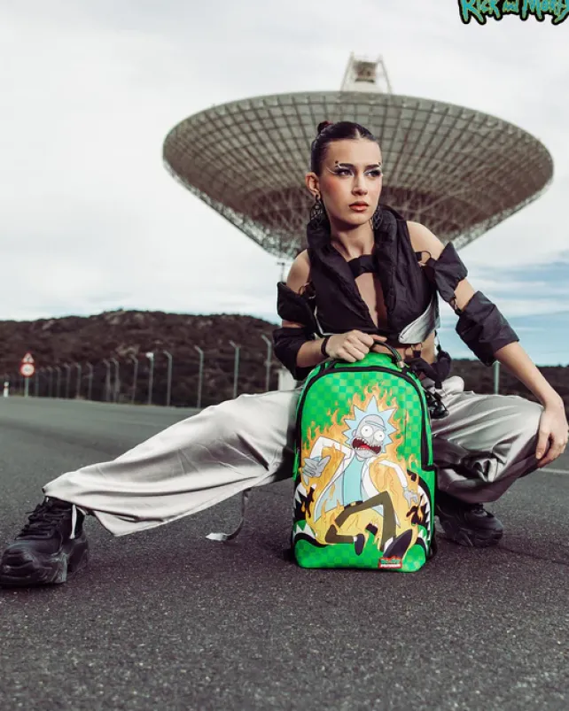 BACKPACKS>SPRAYGROUND RICK u0026 MORTY INTO THE FURY BACKPACK (DLXV)