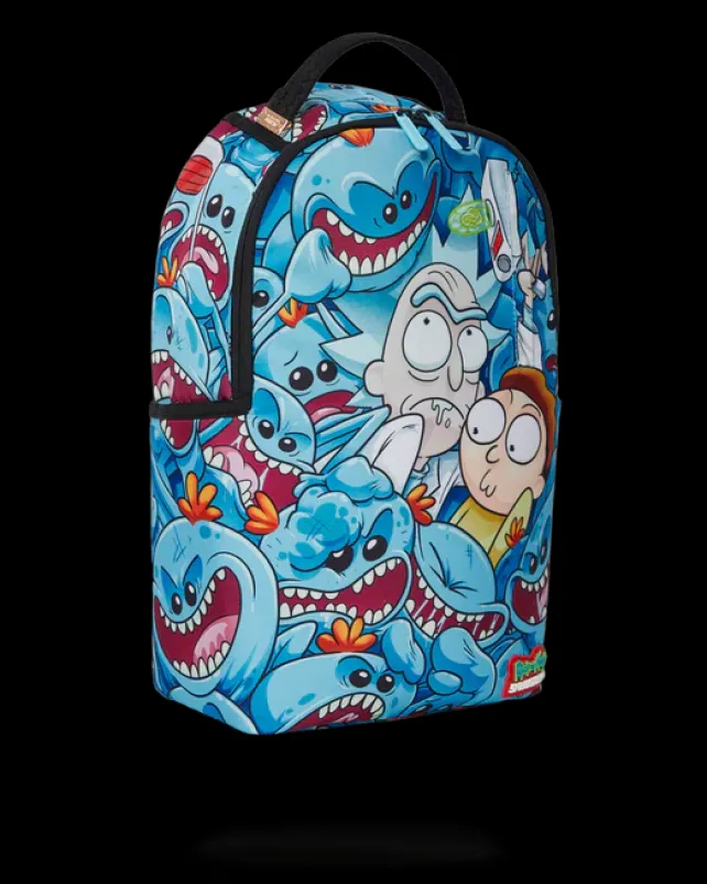 BACKPACKS>SPRAYGROUND RICK u0026 MORTY MESEEKS CRAMMED BACKPACK (DLXR)