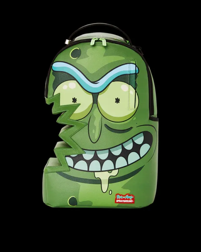 BACKPACKS>SPRAYGROUND RICK u0026 MORTY PICKLE SHARKBITE BACKPACK (DLXV)