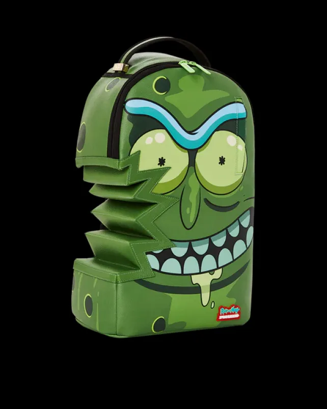 BACKPACKS>SPRAYGROUND RICK u0026 MORTY PICKLE SHARKBITE BACKPACK (DLXV)