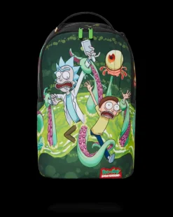 BACKPACKS>SPRAYGROUND RICK u0026 MORTY PORTAL SHARKMOUTH BACKPACK (DLXR)