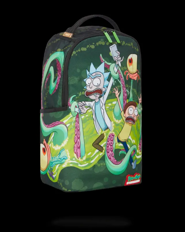 BACKPACKS>SPRAYGROUND RICK u0026 MORTY PORTAL SHARKMOUTH BACKPACK (DLXR)