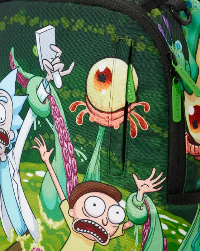 BACKPACKS>SPRAYGROUND RICK u0026 MORTY PORTAL SHARKMOUTH BACKPACK (DLXR)
