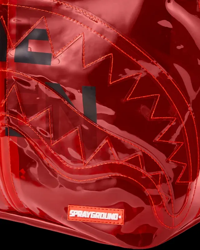 BACKPACKS>SPRAYGROUND RIP ME OPEN (RED) (VINYL)