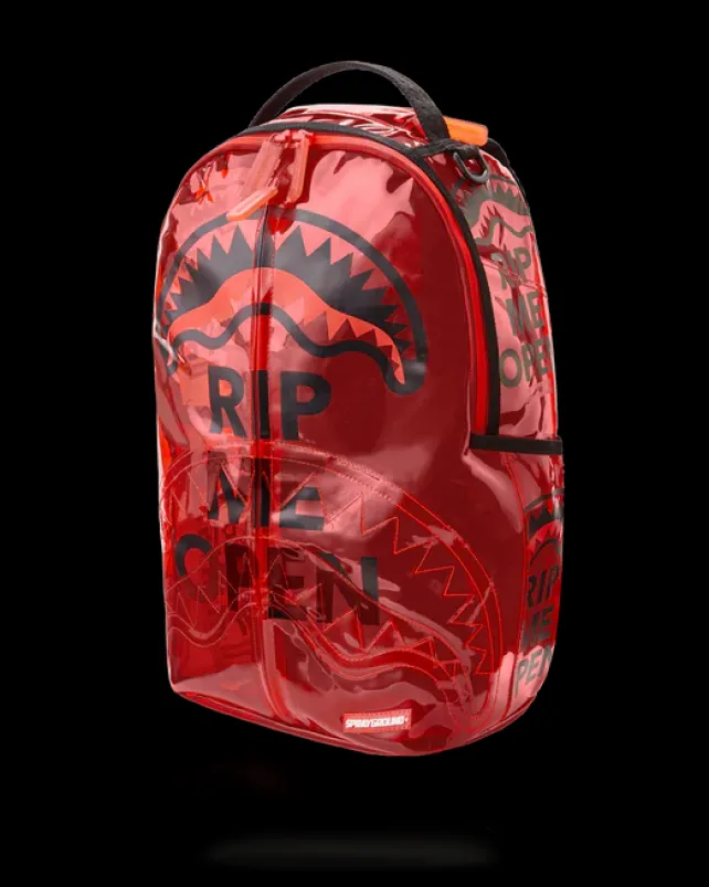 BACKPACKS>SPRAYGROUND RIP ME OPEN (RED) (VINYL)