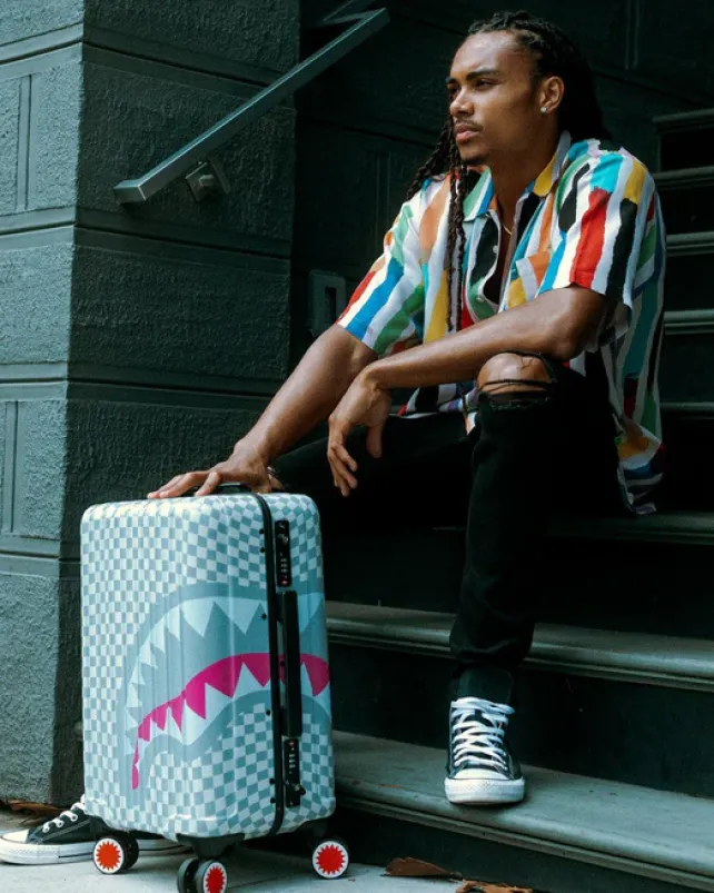 CARRY-ON LUGGAGE>SPRAYGROUND ROSE ALL DAY LA PALAIS SHARKNAUTICS HARDSHELL CARRY-ON LUGGAGE