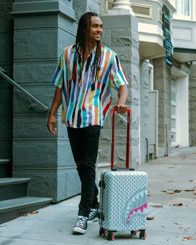 CARRY-ON LUGGAGE>SPRAYGROUND ROSE ALL DAY LA PALAIS SHARKNAUTICS HARDSHELL CARRY-ON LUGGAGE