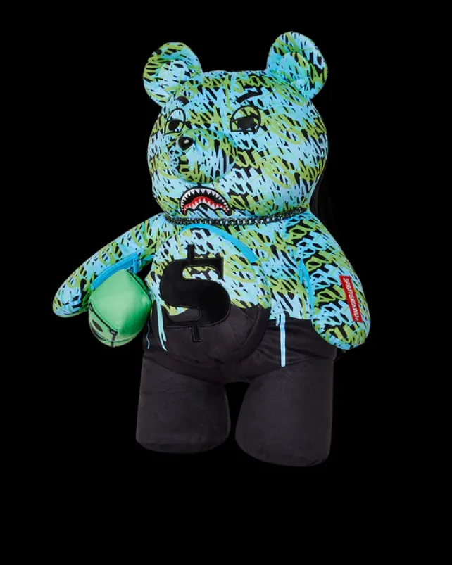TEDDY BEAR BACKPACKS|BACKPACKS>SPRAYGROUND ROUGE THE GAWD MONEYBEAR TEDDYBEAR BACKPACK