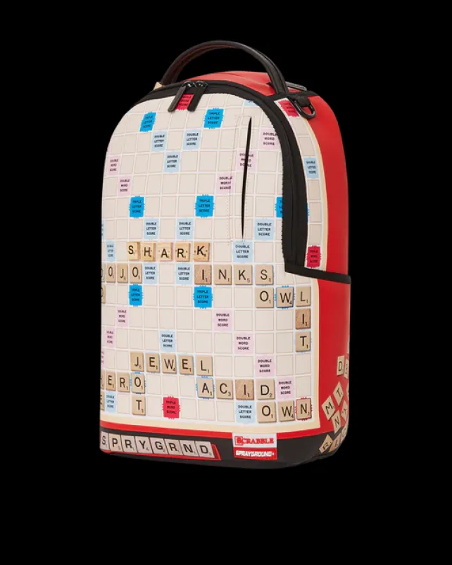 BACKPACKS>SPRAYGROUND SCRABBLE SHARK BACKPACK (DLXV)