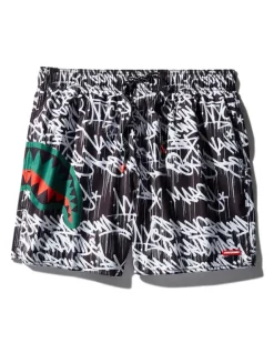 SWIMWEAR>SPRAYGROUND SCRIBBLE SHARK SHOTO SWIM TRUNKS