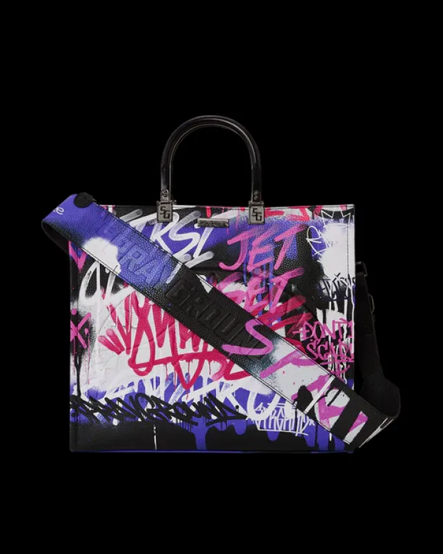 TOTES|HANDBAGS>SPRAYGROUND SHARK ATELIER TORTUGA TOTE