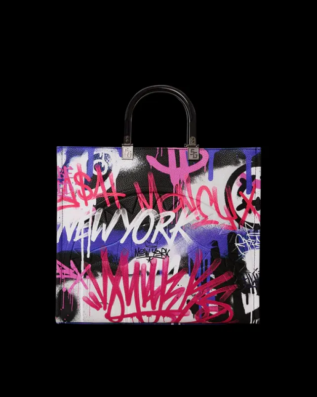 TOTES|HANDBAGS>SPRAYGROUND SHARK ATELIER TORTUGA TOTE