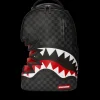 BACKPACKS>SPRAYGROUND SHARK BITE SHARKS IN PARIS GRAY BACKPACK (DLXV)