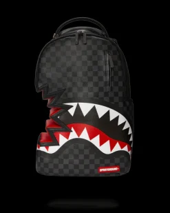 BACKPACKS>SPRAYGROUND SHARK BITE SHARKS IN PARIS GRAY BACKPACK (DLXV)