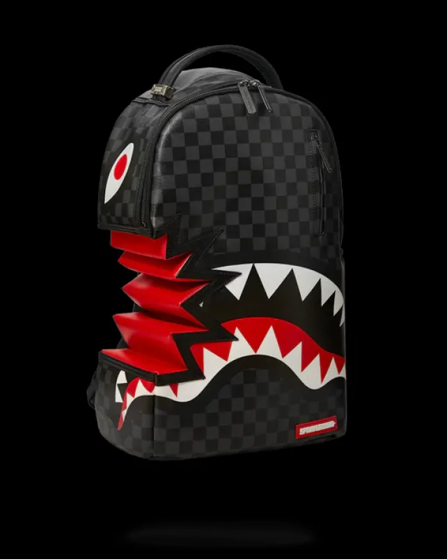 BACKPACKS>SPRAYGROUND SHARK BITE SHARKS IN PARIS GRAY BACKPACK (DLXV)