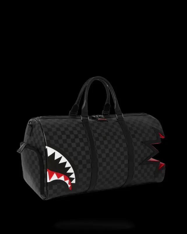 DUFFLES>SPRAYGROUND SHARK BITE SHARKS IN PARIS GRAY DUFFLE