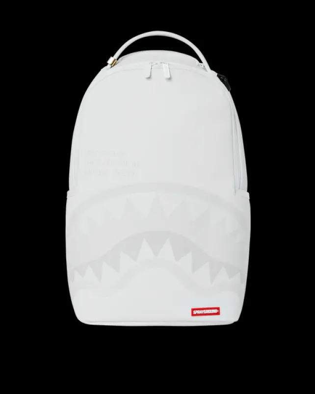 BACKPACKS>SPRAYGROUND SHARK CENTRAL BACKPACK WHT/WHT (DLXV)